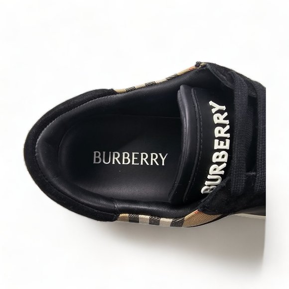 Burberry Low Top Sneakers Black 12 - Picture 4 of 6